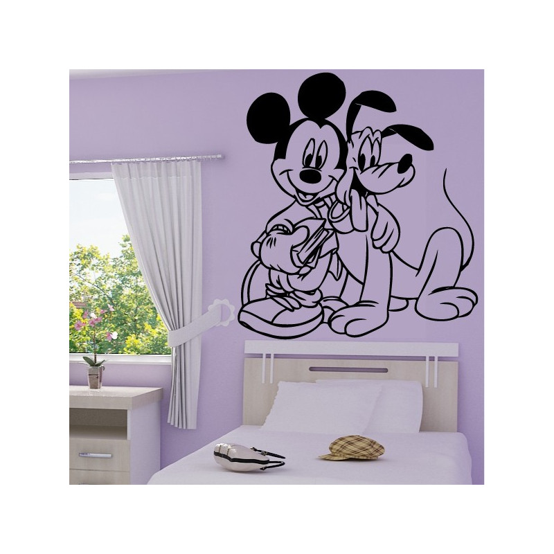 Sticker Mickey Mouse et Dingo