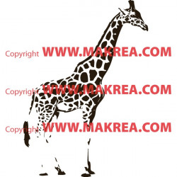 Sticker Girafe Réaliste