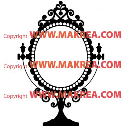 Sticker Miroir sur pied Baroque
