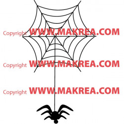 Sticker Toile d'araignée Halloween