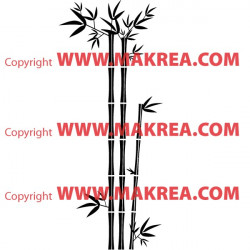 Sticker Bambou 3 branches