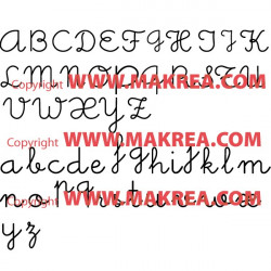 Sticker Lettre Alphabet - Ecriture école