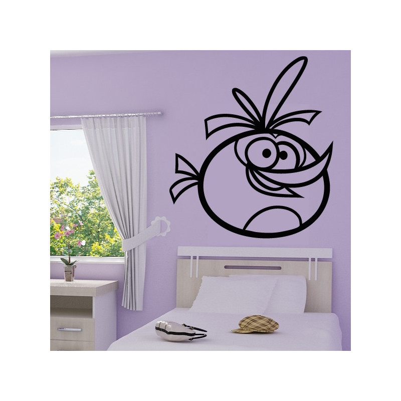 Sticker Angry Birds - Orange Bird Bubbules