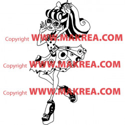 Sticker Monster High - Operetta en Robe