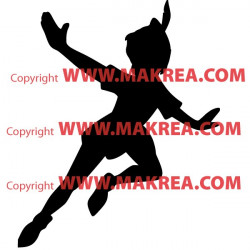 Sticker Silhouette Peter Pan