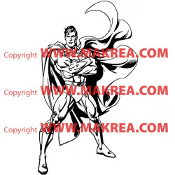 Sticker Superman Debout