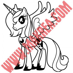 Sticker My Little Pony - Princesse Luna
