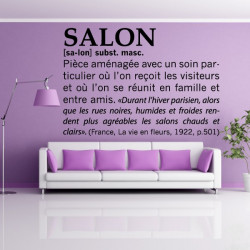 Sticker Définition : Salon