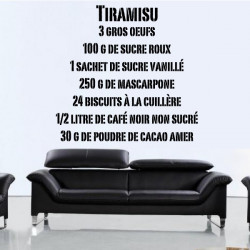 Sticker Recette Tiramisu (texte industriel)