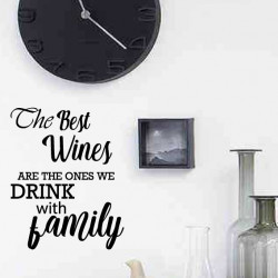 Texte : The best wines are the ones we drink with family
