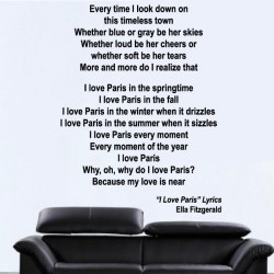 Sticker Chanson : I Love Paris - Ella Fitzgerald