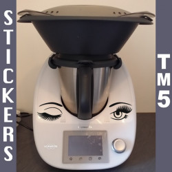 Sticker Thermomix TM5 - Yeux Femme Clin d'oeil