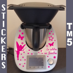 Sticker Thermomix TM5 - Fée clochette étoiles et Papillons+ La cuisine de ...
