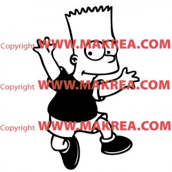 Sticker Simpson Bart