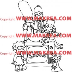 Sticker Simpson Famille 2