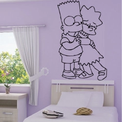 Sticker Simpson Bart et Lisa