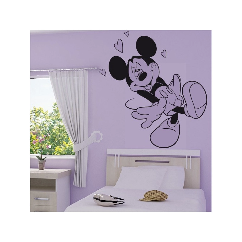Sticker Mickey Mouse Amoureux