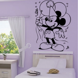 Sticker Mickey Mouse fait la fête
