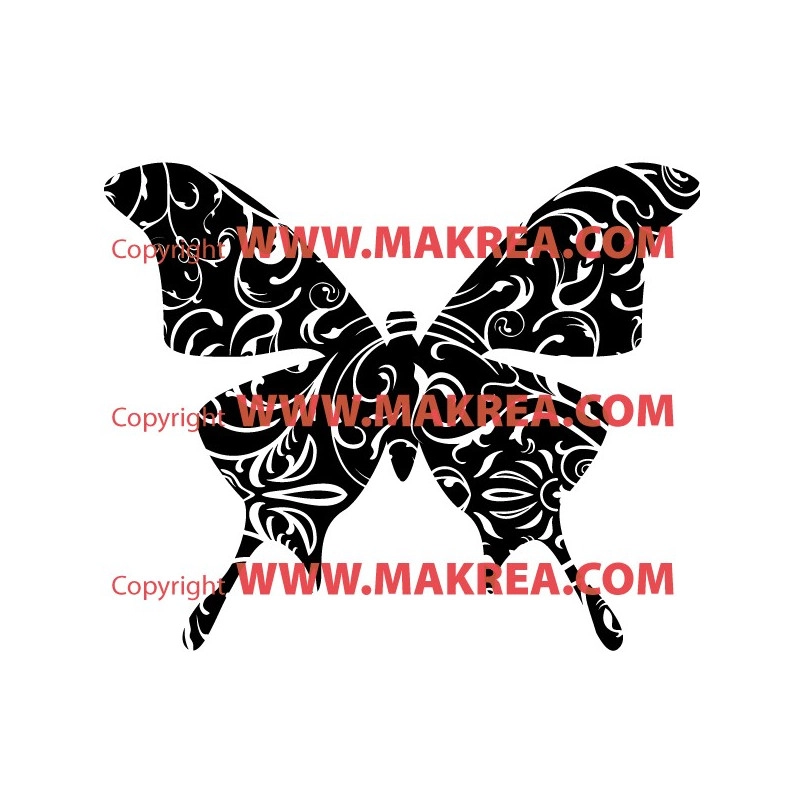 Sticker Papillon Design 4