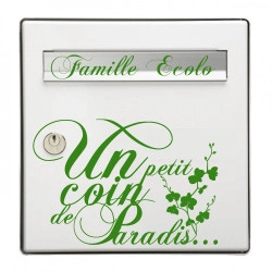 Sticker Boite aux lettres Un ptit coin + Famille