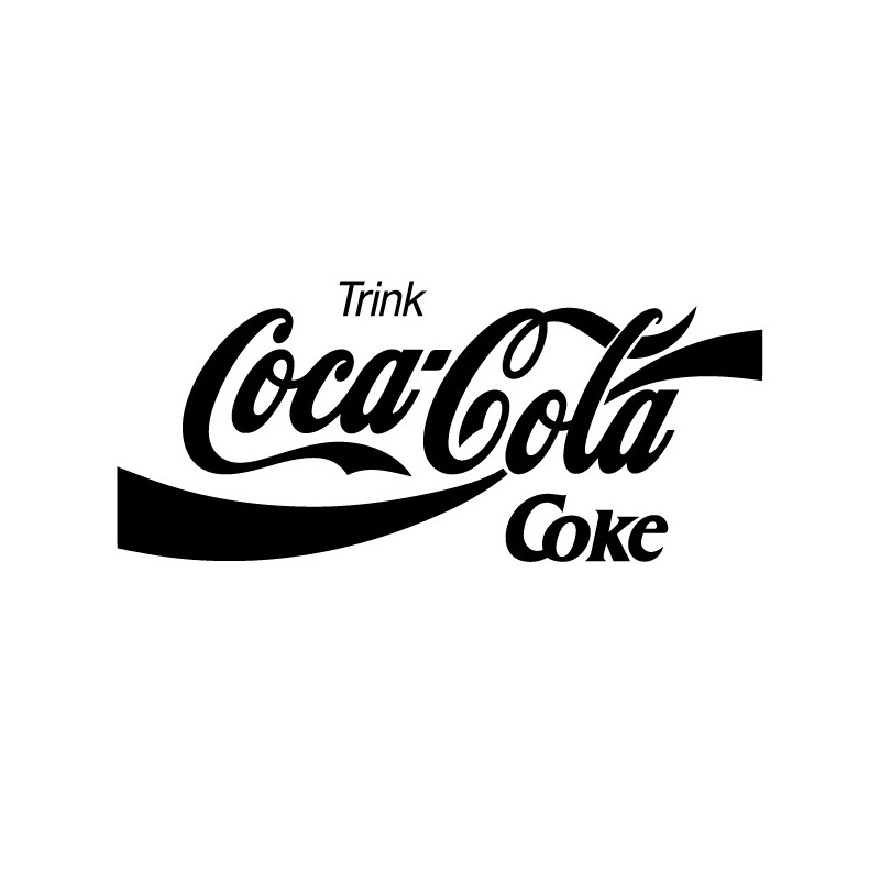 Sticker Logo Coca-Cola