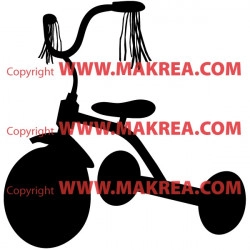 Sticker Vélo Tricycle enfant