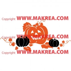 Sticker Citrouilles Halloween