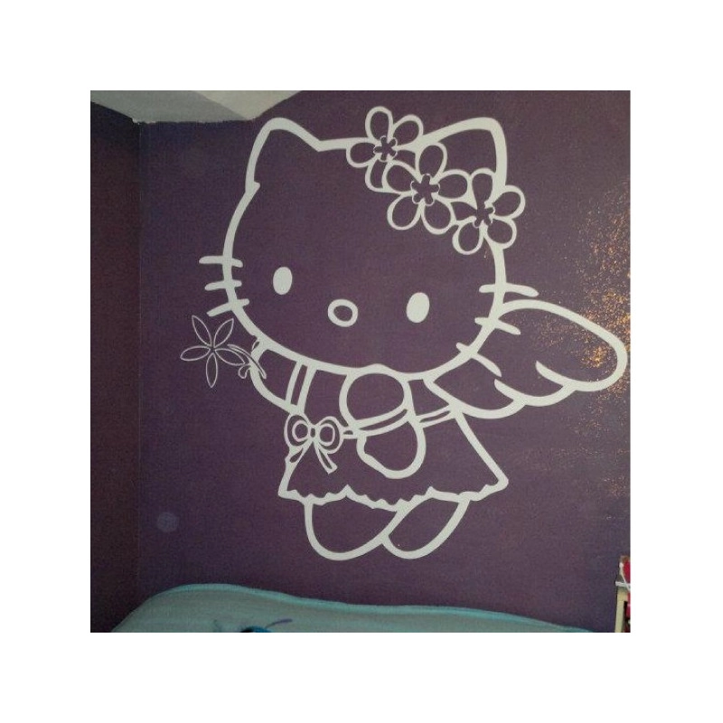 Sticker Hello Kitty Fleurs