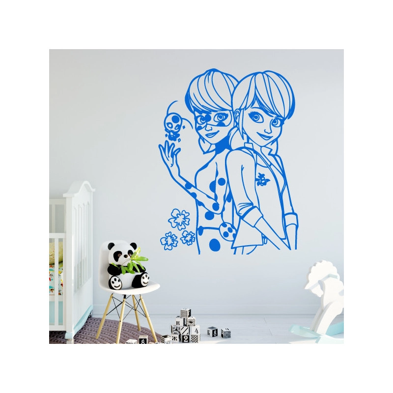 Sticker Miraculous - Ladybug et Marinette