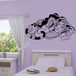 Sticker Aladdin et Jasmine