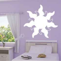 Sticker Fleur de soleil - Raiponce Wall Disney