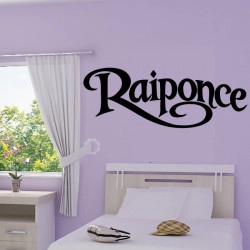 Sticker Texte Raiponce Wall Disney