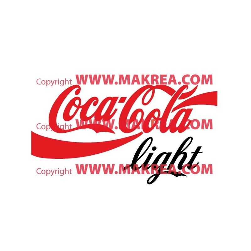 Sticker Logo Coca-Cola Light