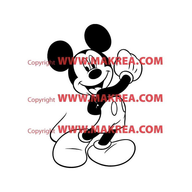 Sticker Mickey Heureux