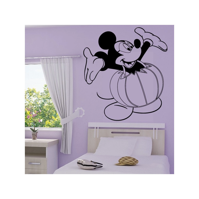 Sticker Mickey Habille de Citrouille Halloween
