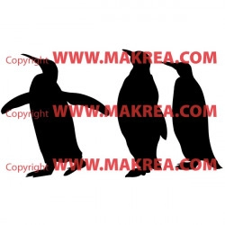 Sticker 3 Pingouins