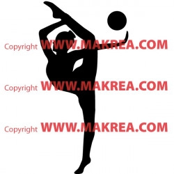 Sticker Gymnastique Rythmique Ballon