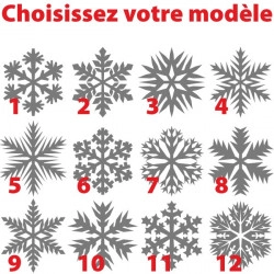 Sticker Noël - Flocon de neige - Modèle au choix