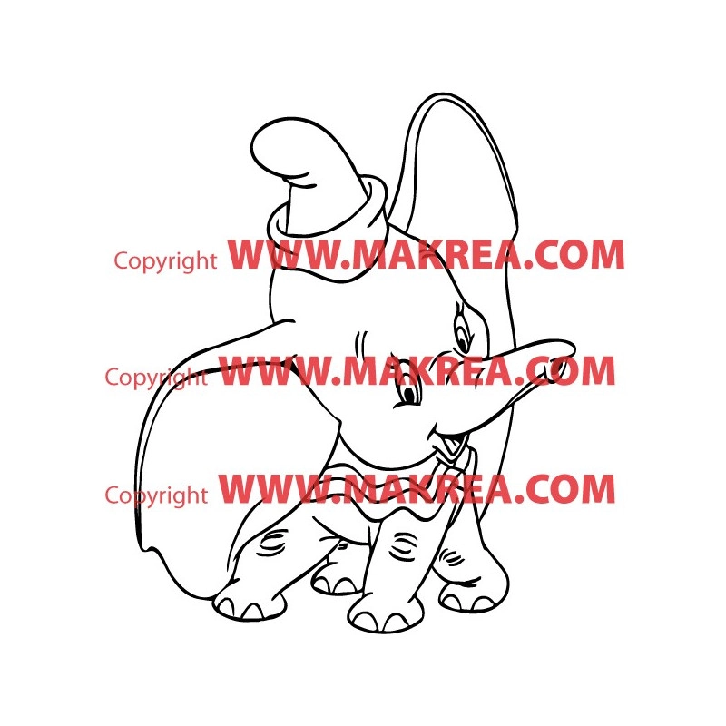 Sticker Dumbo l'éléphant