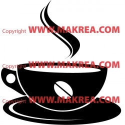 Sticker Tasse Café