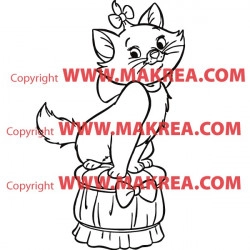 Sticker Marie Assise - Les Aristochats