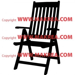 Sticker Chaise en bois