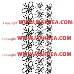 Stickers Pack/Kit 24 Abeilles