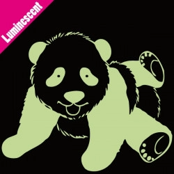 Sticker Luminescent Panda Allongé