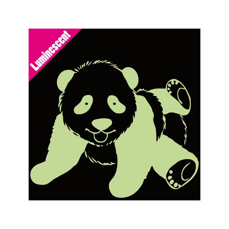 Sticker Luminescent Panda Allongé