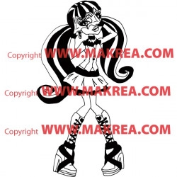 Sticker Monster High - Draculaura Coeur