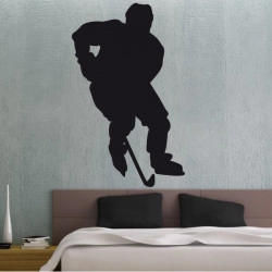 Sticker Silhouette Joueur de Hockey sur glace