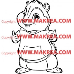 Sticker Alvin et les Chipmunks - Théodore
