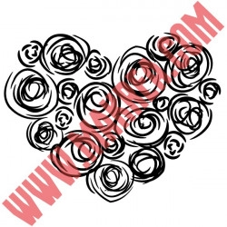 Sticker Coeur Rose