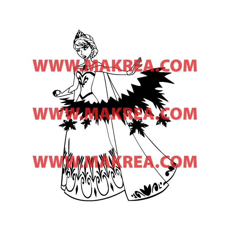 Sticker La Reine des Neiges - Elsa Pouvoir de Glace